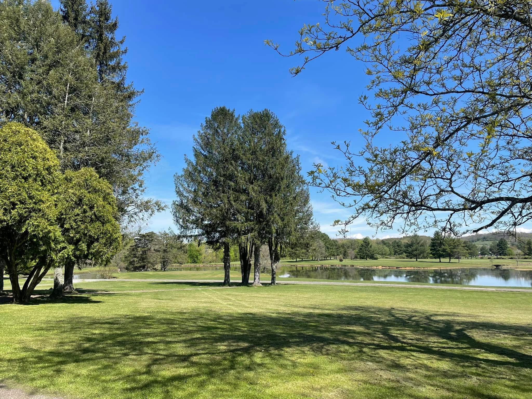 Riverbend Event Center overlooking the golf course