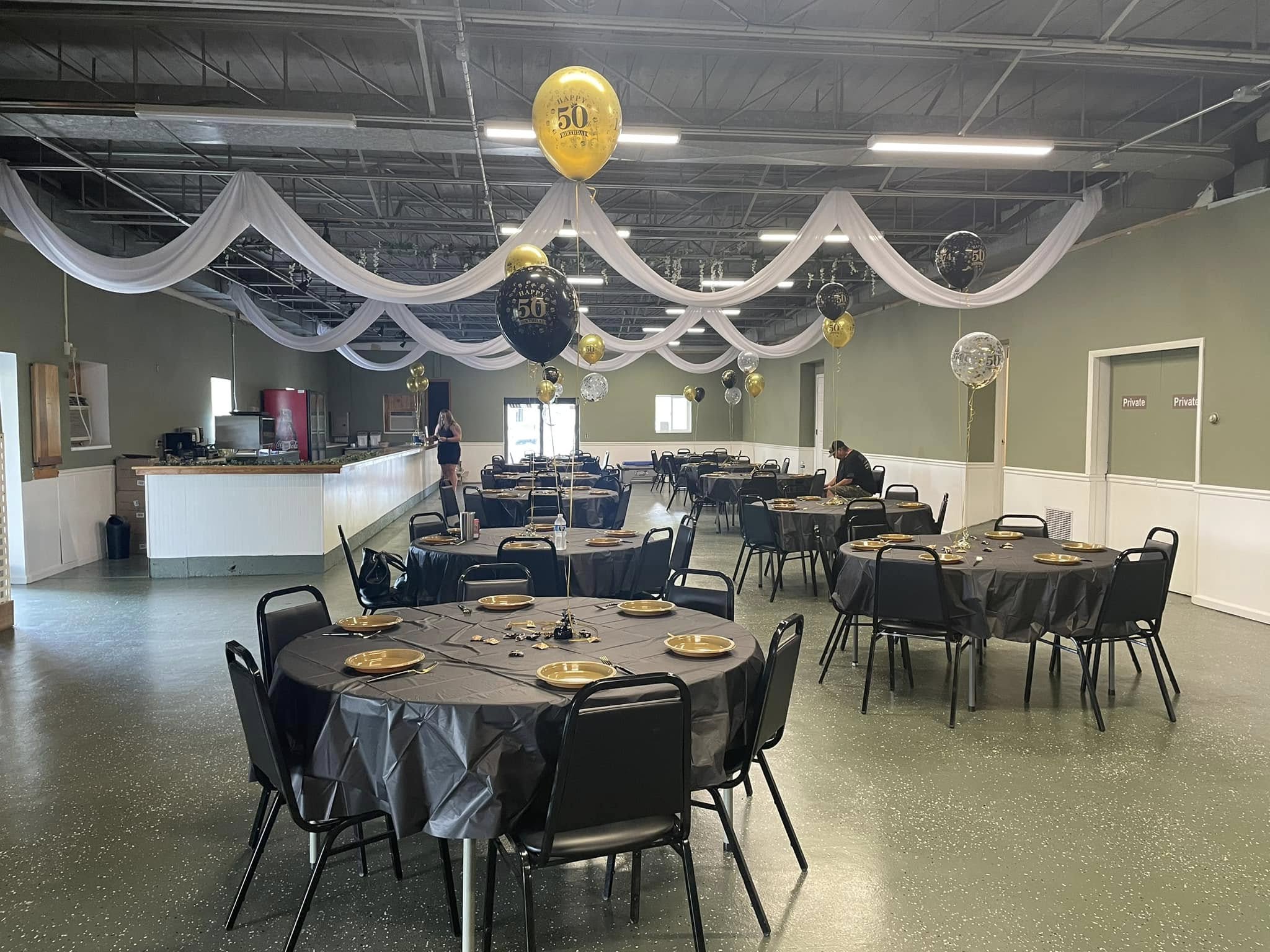 Retirement party setup